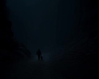 Confidently Wrong music video poster — cowboy in dark desert