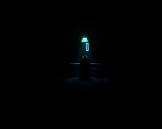 Token Balance Blues music video poster — cowboy at a glowing terminal in a dark saloon
